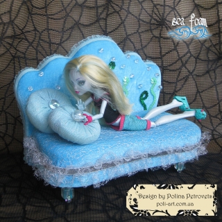 Комплект мебели с аксессуарами "Sea Foam" для куклы MH Lagoona