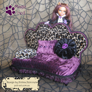 Комплект мебели с аксессуарами "Magic Bed" для куклы MH Clawdeen